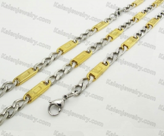 Steel Bracelet and Necklace Set KJS750051