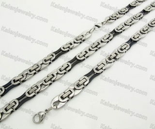 Steel Bracelet and Necklace Set KJS750069