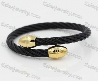 Stainless Steel Wire Cable Bangle KJB850002