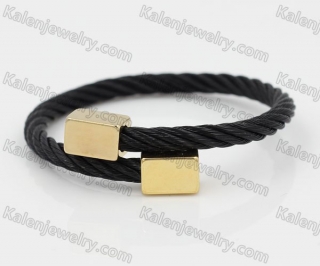 Stainless Steel Wire Cable Bangle KJB850003