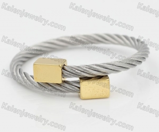 Stainless Steel Wire Cable Bangle KJB850006