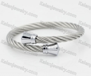 Stainless Steel Wire Cable Bangle KJB850009