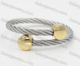 Stainless Steel Wire Cable Bangle KJB850014