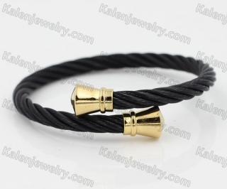 Stainless Steel Wire Cable Bangle KJB850015