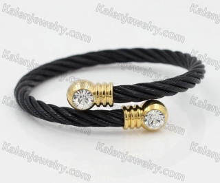 Stainless Steel Wire Cable Bangle KJB850018