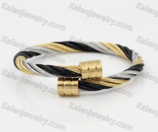 Stainless Steel Wire Cable Bangle KJB850024