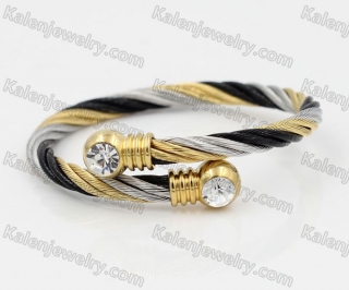 Stainless Steel Wire Cable Bangle KJB850026