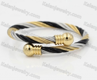 Stainless Steel Wire Cable Bangle KJB850027
