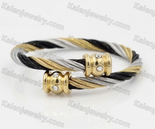 Stainless Steel Wire Cable Bangle KJB850029