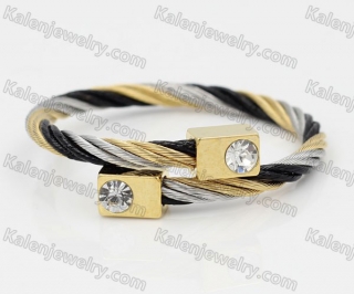 Stainless Steel Wire Cable Bangle KJB850030
