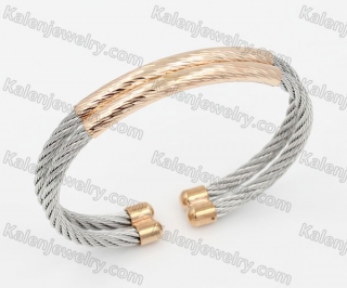 Stainless Steel Wire Cable Bangle KJB850035
