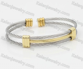 Stainless Steel Wire Cable Bangle KJB850036