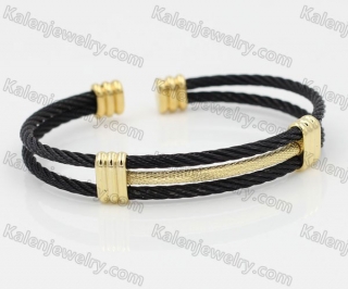 Stainless Steel Wire Cable Bangle KJB850037