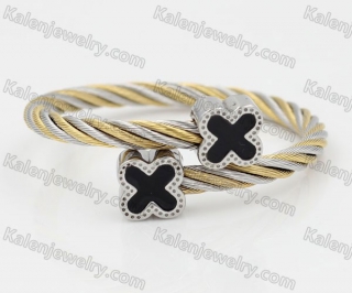 Stainless Steel Wire Cable Bangle KJB850038