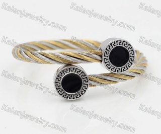 Stainless Steel Wire Cable Bangle KJB850040