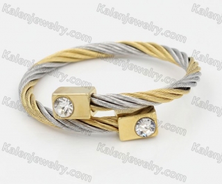 Stainless Steel Wire Cable Bangle KJB850041