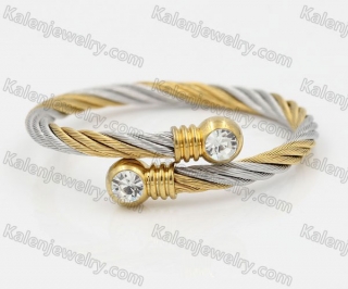 Stainless Steel Wire Cable Bangle KJB850042
