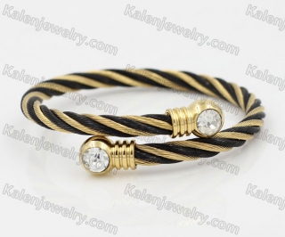 Stainless Steel Wire Cable Bangle KJB850047