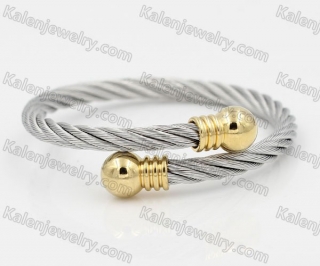 Stainless Steel Wire Cable Bangle KJB850048
