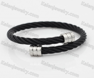 Stainless Steel Wire Cable Bangle KJB850050