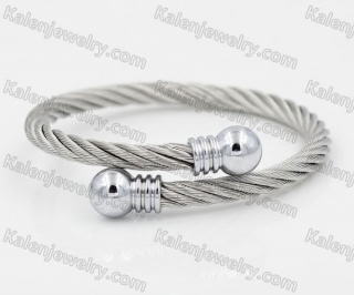 Stainless Steel Wire Cable Bangle KJB850052