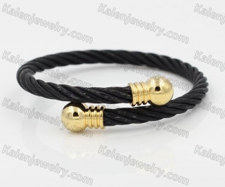 Stainless Steel Wire Cable Bangle KJB850054