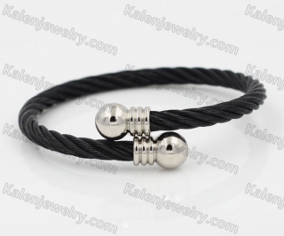 Stainless Steel Wire Cable Bangle KJB850056