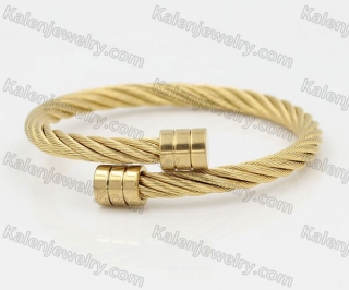 Stainless Steel Wire Cable Bangle KJB850057