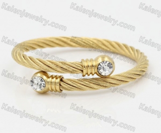 Stainless Steel Wire Cable Bangle KJB850059