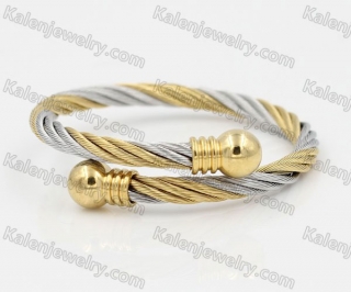 Stainless Steel Wire Cable Bangle KJB850061