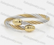Stainless Steel Wire Cable Bangle KJB850062