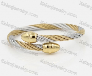 Stainless Steel Wire Cable Bangle KJB850062