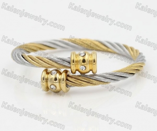 Stainless Steel Wire Cable Bangle KJB850063