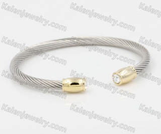 Stainless Steel Wire Cable Bangle KJB860001