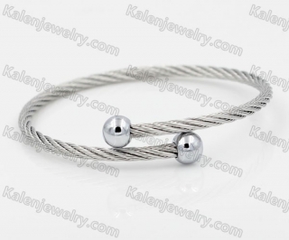Stainless Steel Wire Cable Bangle KJB860006