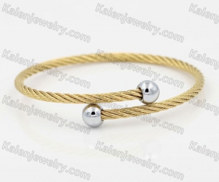 Stainless Steel Wire Cable Bangle KJB860007