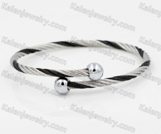 Stainless Steel Wire Cable Bangle KJB860008