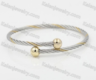 Stainless Steel Wire Cable Bangle KJB860010