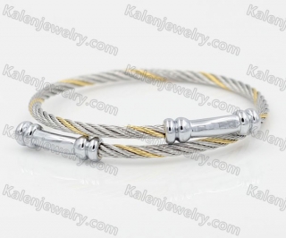 Stainless Steel Wire Cable Bangle KJB860018