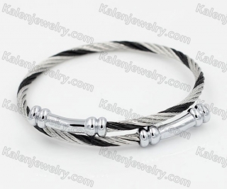 Stainless Steel Wire Cable Bangle KJB860019