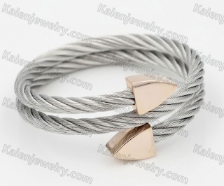 Stainless Steel Wire Cable Bangle KJB860025