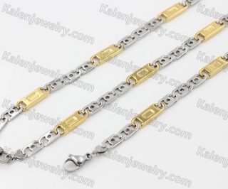555/210×6.5 mm Bracelet and Necklace Set  KJS750077