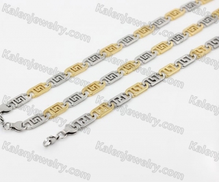 585/215×10.2 mm Bracelet and Necklace Set  KJS750089