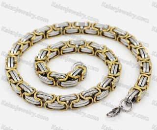 11.5mm Wide Stainless Steel Necklace KJN520006
