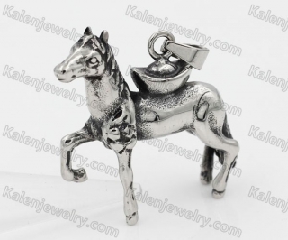 Stainless Steel Horse Pendant KJP370087