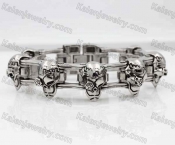 Steel Skull Bicycle Chain Bracelet KJB600006