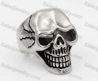 Stainless Steel Skull Ring KJR010372