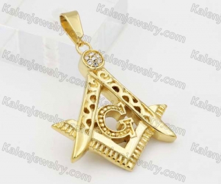 Gold Plating Steel Masonic Pendant KJP640030