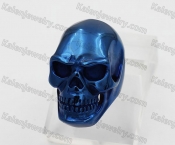 Big Blue Steel Skull Ring KJR350553