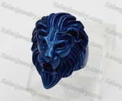 Blue Steel Lion Ring KJR350560